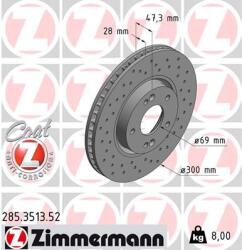 ZIMMERMANN Disc frana ZIMMERMANN SPORT Z 285.3513. 52 (285.3513.52)