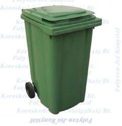 PlastikGogic Háztartási kuka 240 L zöld kerekes CE