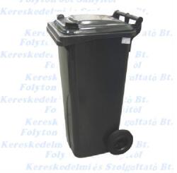 Europlast Kuka 140l fekete kerekes kültéri háztartási szemetes CE