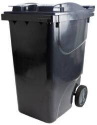 Europlast Kuka 360l kerekes fekete kültéri háztartási szemetes CE