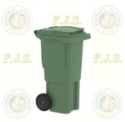 PlastikGogic Kuka 60l zöld kültéri kerekes háztartási szemetes CE