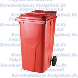 Europlast Kuka 240l piros kültéri kerekes háztartási szemetes CE
