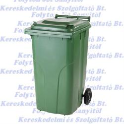 Europlast Kuka 240l zöld kültéri kerekes háztartási szemetes CE
