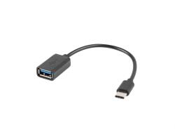 Lanberg Adaptor USB-C la USB-A 2.0 OTG 0, 15 m negru