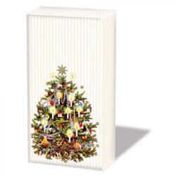 Ambiente X-Mas Tree cream papírzsebkendő 10 darabos