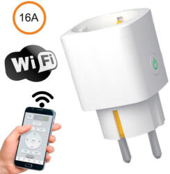  Priza SMART pentru OEM, SMART, WiFi, 16A, 2.4Ghz, 1T1R, Monitorizare putere, Alb (Smart Contact Adapter - Dedal)