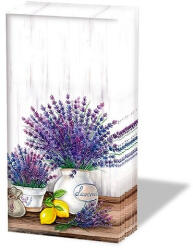 Ambiente Lavender papírzsebkendő, 10 darabos