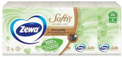Zewa Papírzsebkendő Softis Natural Soft 4 rétegű 10x9 darabos