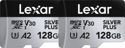 Lexar Silver Plus microSDXC 128GB UHS-I/U3/A2/4K 2-Pack (LMSSIPL128G-B2ANG)