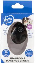 Duvoplus Perie Pentru Samponare Si Masaj, Silicon, 11.5x7.5x6cm - megapet