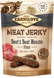 CARNILOVE Meat Jerky Beef & Beef Muscle fillet Recompense pentru caini, cu vita 100g
