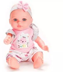 Man Yuk Toys Játékbaba hanggal, bölcsővel és kiegészítőkkel - 30 cm (WZB8129-1) - jateknet