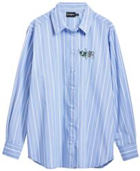 Desigual DESIGUAL, Hosszú ujjú csíkos pamuting, Pasztellkék, Fehér, L (25SWCW16-5002-L)