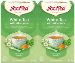 YOGI TEA 2x Bio fehér tea készlet aloe verával, 17 tasak, 30.6 g