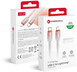 Forcell Apple FORCELL F-ENERGY C356 kábel Type C to Lightning PD 3A 27W Gradiens 1 m fehér
