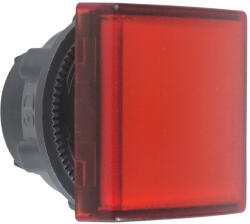 Schneider Electric Harmony XB5 - ZB5CV043 - műanyag négyszög alakú jelzőlámpa fej, Ø22, LED modulhoz, piros (ZB5CV043)