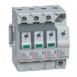 Legrand túlfeszültség-levezető T1+T2 8KA 3P+N NR - 412257 (412257)