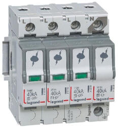 Legrand 412247 Túlfeszültség-levezető T2 40KA 3P+N NR (412247) - lumenet