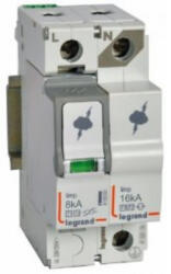 Legrand 412256 túlfeszültség-levezető T1+T2 8KA 1P+N NR (412256)