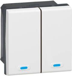 Legrand 78494 Program Mosaic BUS/KNX-vezérlő mechanizmus, 2 nyomógomb, 2 vezérlő pont (78494)