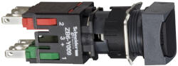 Schneider Electric Harmony XB6 - XB6CA25B - Ø16 komplett nyomógomb, fekete (XB6CA25B)