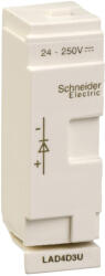 Schneider Electric D40A-D65A túlfeszültség csökkentő dióda 24…250V DC LAD4D3U Schneider (LAD4D3U)