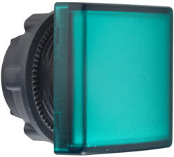Schneider Electric Harmony XB5 - ZB5CV033 - műanyag négyszög alakú jelzőlámpa fej, Ø22, LED modulhoz, zöld (ZB5CV033)