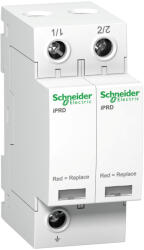 Schneider Electric ACTI9 iPRD túlfeszültség-korlátozó, cserélhető betéttel, távjelzéssel, 40kA, 2P, 350V A9L40201 Schneider (A9L40201)