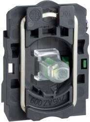 Schneider Electric Harmony XB5 - ZB5AW0M11 - műanyag jelzőlámpa és érintkező blokk rögzítő aljzattal, LED - es, 1NO, 230VAC, fehér (ZB5AW0M11)