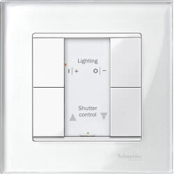 Schneider Electric KNX - MTN617219 - Merten-KNX 2-es nyomógomb , SystemM, polárfehér, fényes (MTN617219)