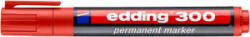 edding Alkoholos marker, 1, 5-3 mm, kúpos, '300', piros (TED30021) (TED30021)
