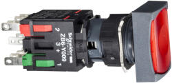 Schneider Electric Harmony XB6 - XB6DW4B2B - Ø16 komplett világító nyomógomb piros N/C (XB6DW4B2B)