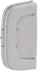 Legrand MyHome (Valena Allure) BE/KI jelölés bal oldali burkolat, alumínium - 755560 (755560)