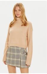 Brave Soul Crew nyakú blúz LK-230PEBBLEB bézs Regular Fit, akril, XL INTL (0000304578861-XL)