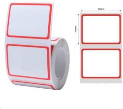 NIIMBOT címkék T A2A78268903, 40x30mm 230db Piros keret a B21, B21S, B3, B1S esetében (A2A78268903)