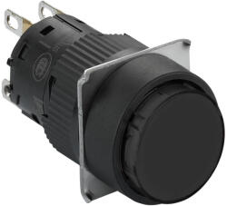 Schneider Electric Harmony XB6 - XB6EAA21P - kerek fekete nyomógomb Ø 16 - sülly. visszatérő - 1OC (XB6EAA21P)