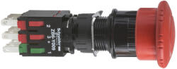 Schneider Electric Harmony XB6 - XB6AS8349B - red Ø30 Emergency stop pushbutton Ø16 trigger latching turn release 1NO+2NC (XB6AS8349B)