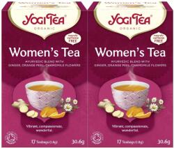 YOGI TEA 2x Bio tea készlet nőknek, 17 tasak, 30.6 g