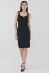 KARL LAGERFELD Karl Lagerfeld, Szűk fazonú midiruha, Fehér, Fekete, XS (A2W13018-999-XS)