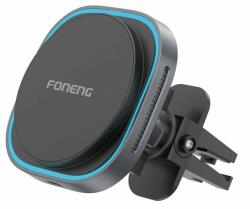 FONENG Magsafe CP128 15W vezeték nélküli töltéssel autós telefontartó FONENG Fekete szellőzőre