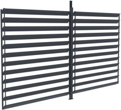 G21 Pergola Oldalfal - Állítható Lamellák - 3, 7x2, 2 m