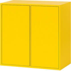 Leziter Boxie - 2 ajtós sárga fali szekrény - 80x80x37 cm