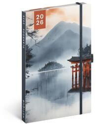 Realsystem 2026 Japan 5414 13x21 cm gumipántos agenda/notesz 5414-JA (5414-JA)