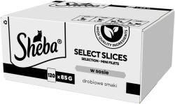 Sheba SHEBA Selection Select Slices baromfi ízű tasakok 120x85g - teljes értékű nedves eledel felnőtt macskáknak, szószban