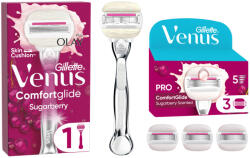 Venus Gillette Venus ComfortGlide Sugarberry borotva + Gillette Venus ComfortGlide Miami Sugarberry borotvabetét