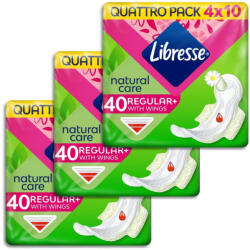Libresse Regular+ Natural Care szárnyas egészségügyi betét (3x40 db)