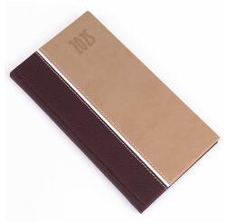 REALSYSTEM Zsebnaptár REALSYSTEM Kensington fekvő fehér lapos barna 2026. 5711-76 (5711-76)