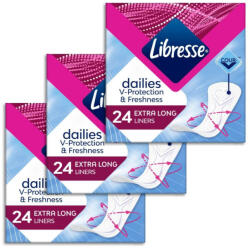 Libresse Dailies Fresh Extra Long tisztasági betét (3x24 db)