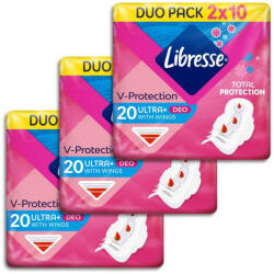 Libresse Ultra+ Deo szárnyas egészségügyi betét enyhén illatosított (6x10 db)