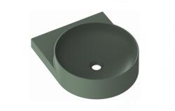 RAVAK Yard mosdótál 50x40.5 cm félkör alakú klasszikus matt XJX08040000 (XJX08040000)